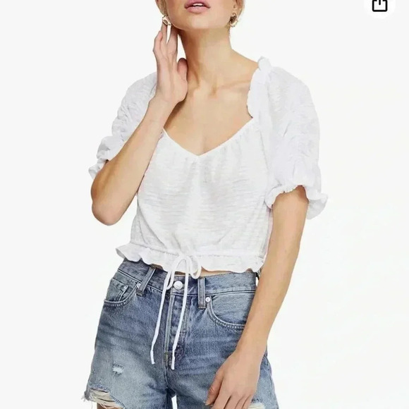 Free people ivory/white blouse - Picture 1 of 8